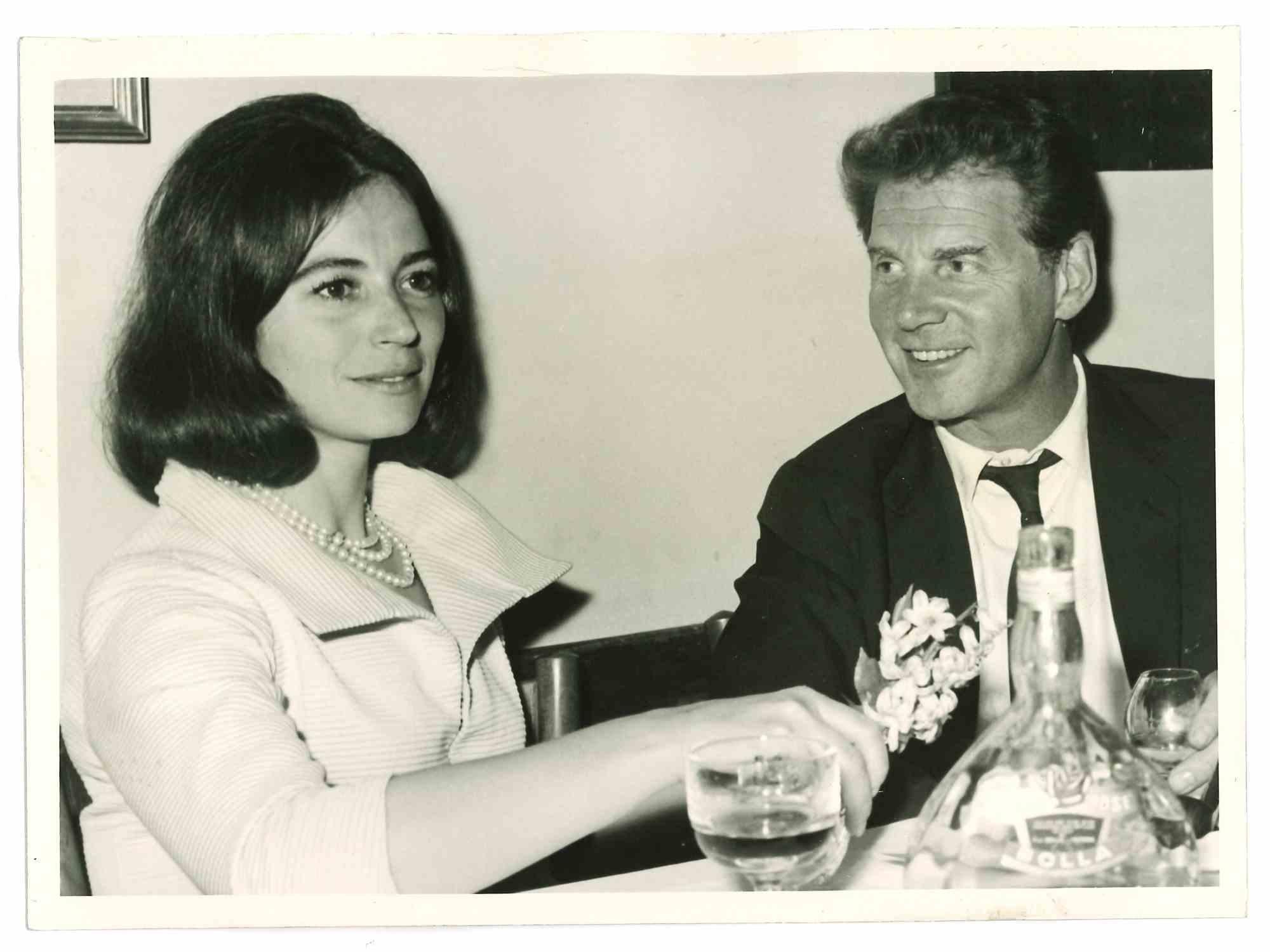 Unknown Black and White Photograph - Marisa Pavan and Jean-Pierre Aumont - Vintage Photo - Vintage Photo - 1970s