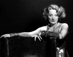 Vintage Marlene Dietrich Lovely Elegance in the Studio Globe Photos Fine Art Print