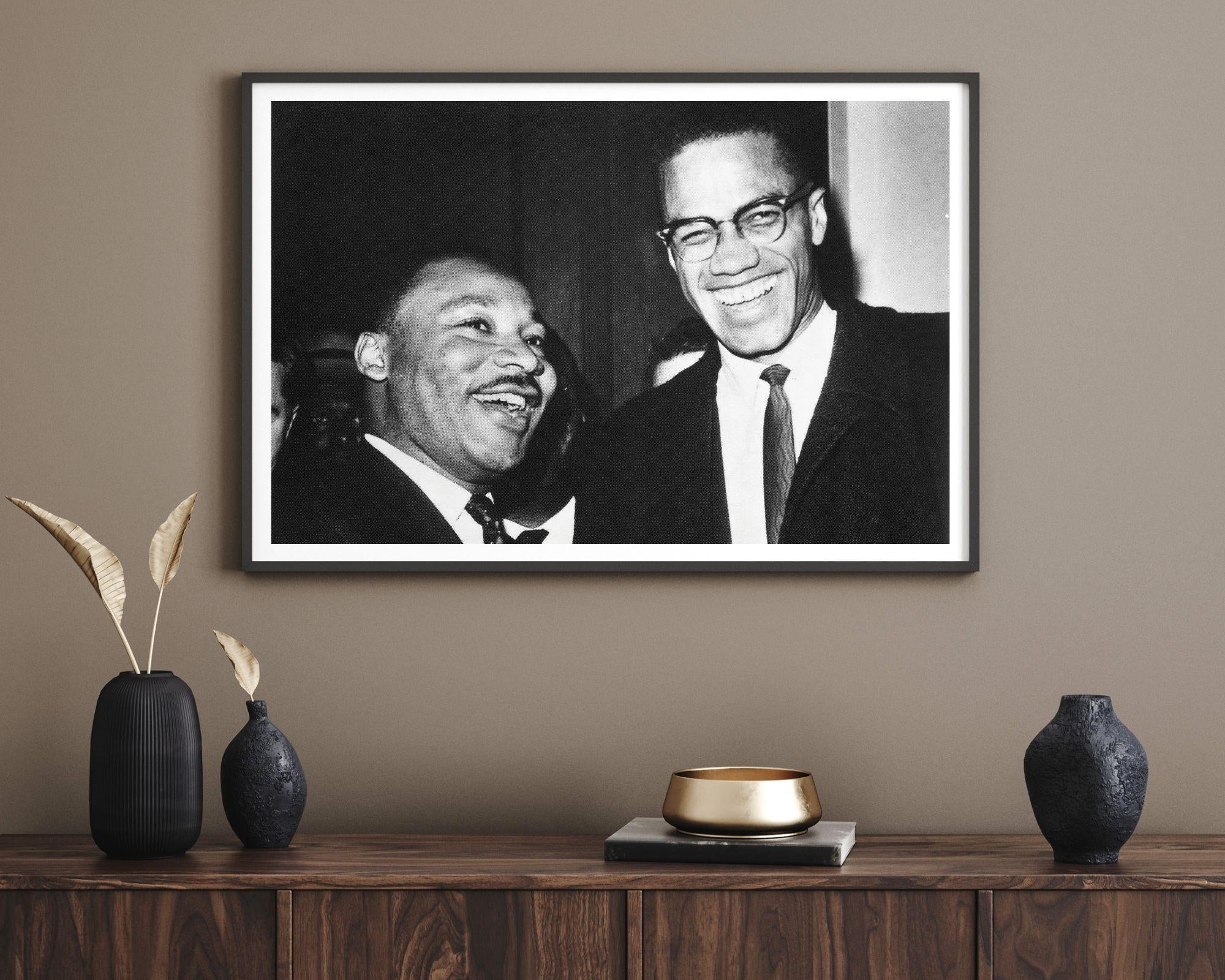 Martin Luther King Jr and Malcolm X - Photograph by Unknown