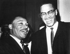 Vintage Martin Luther King Jr and Malcolm X