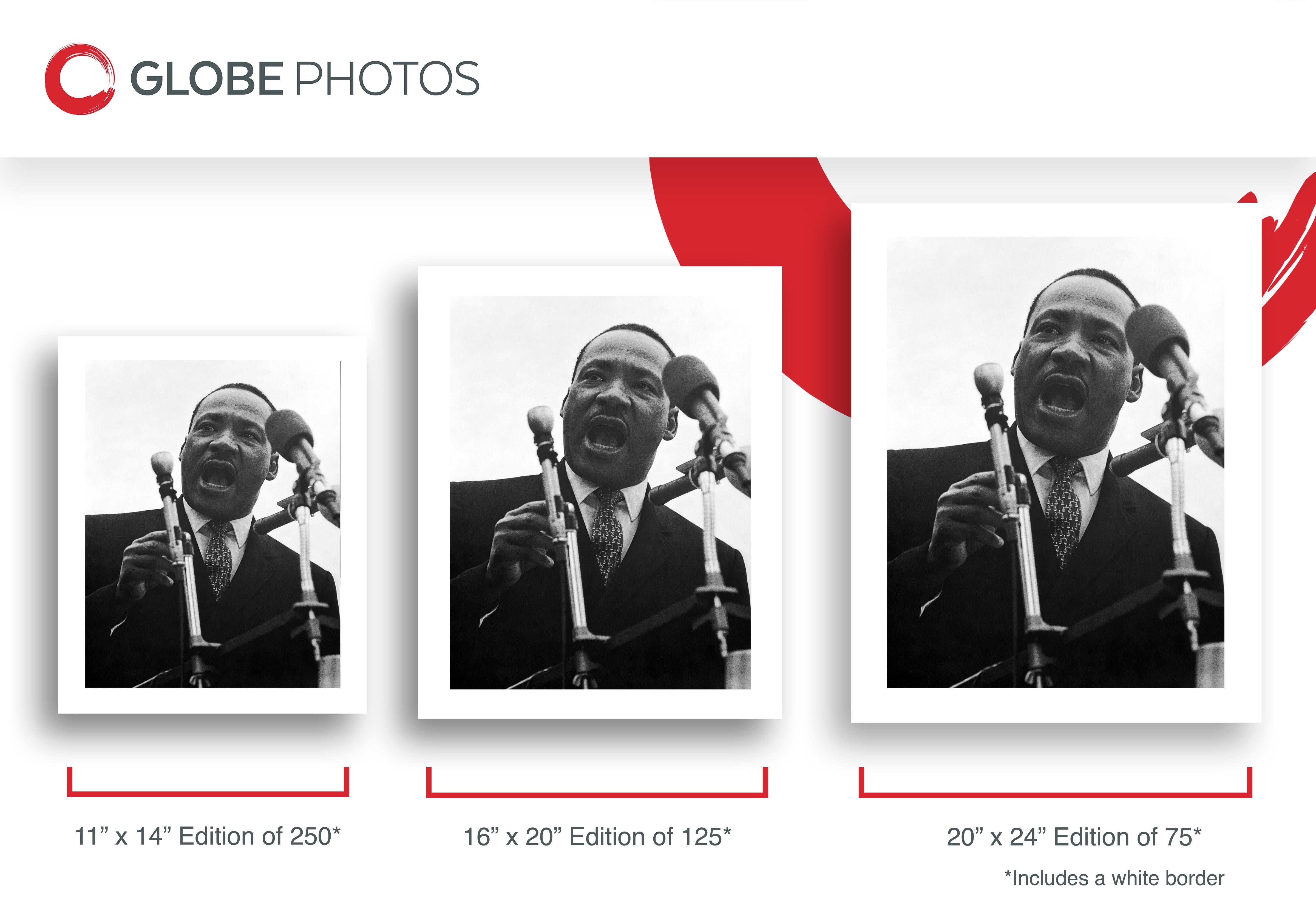 Martin Luther King Jr. Fare un discorso - Photograph Contemporaneo di Unknown