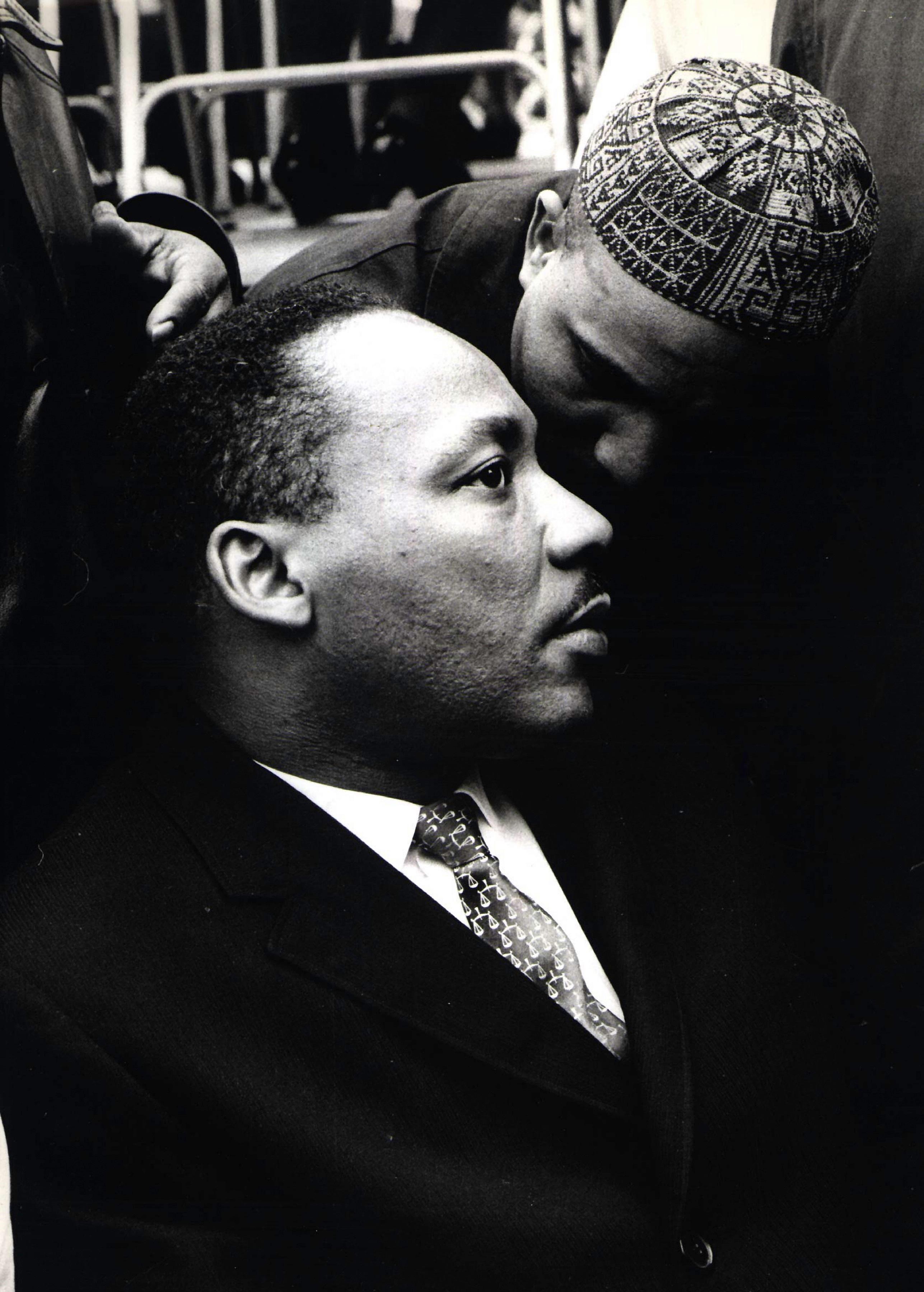 Unknown Black and White Photograph - Martin Luther King Jr. in Memphis, Tennessee