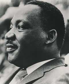 Martin Luther King Profile Portrait Fine Art Print