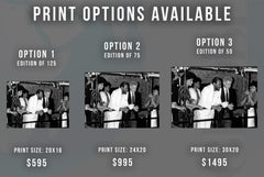 Marvin Gaye and Mark Fleishman at Studio 54 Fine Art Print