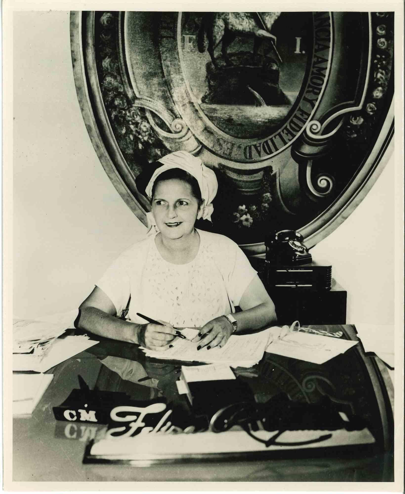 Unknown Figurative Photograph - Mayor of San Juan - American Vintage Photograph - Mid 20th Century
