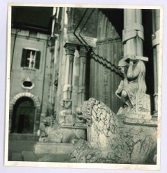 Columna medieval - Foto de época - Principios del siglo XX