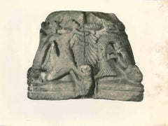 Mittelalterliches Relief – Vintage-Foto – frühes 20. Jahrhundert