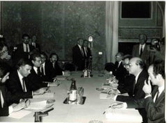 Encuentro entre Bettino Craxi y Felipe González- Foto - Años 80