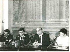 Meeting between Bettino Craxi and Felipe Gonzalez- Photo - 1980s