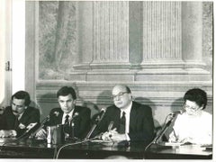 Meeting zwischen Bettino Craxi und Felipe Gonzalez – Foto – 1980er Jahre