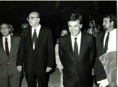 Meeting between Bettino Craxi and Felipe Gonzalez-- Photo - 1980s