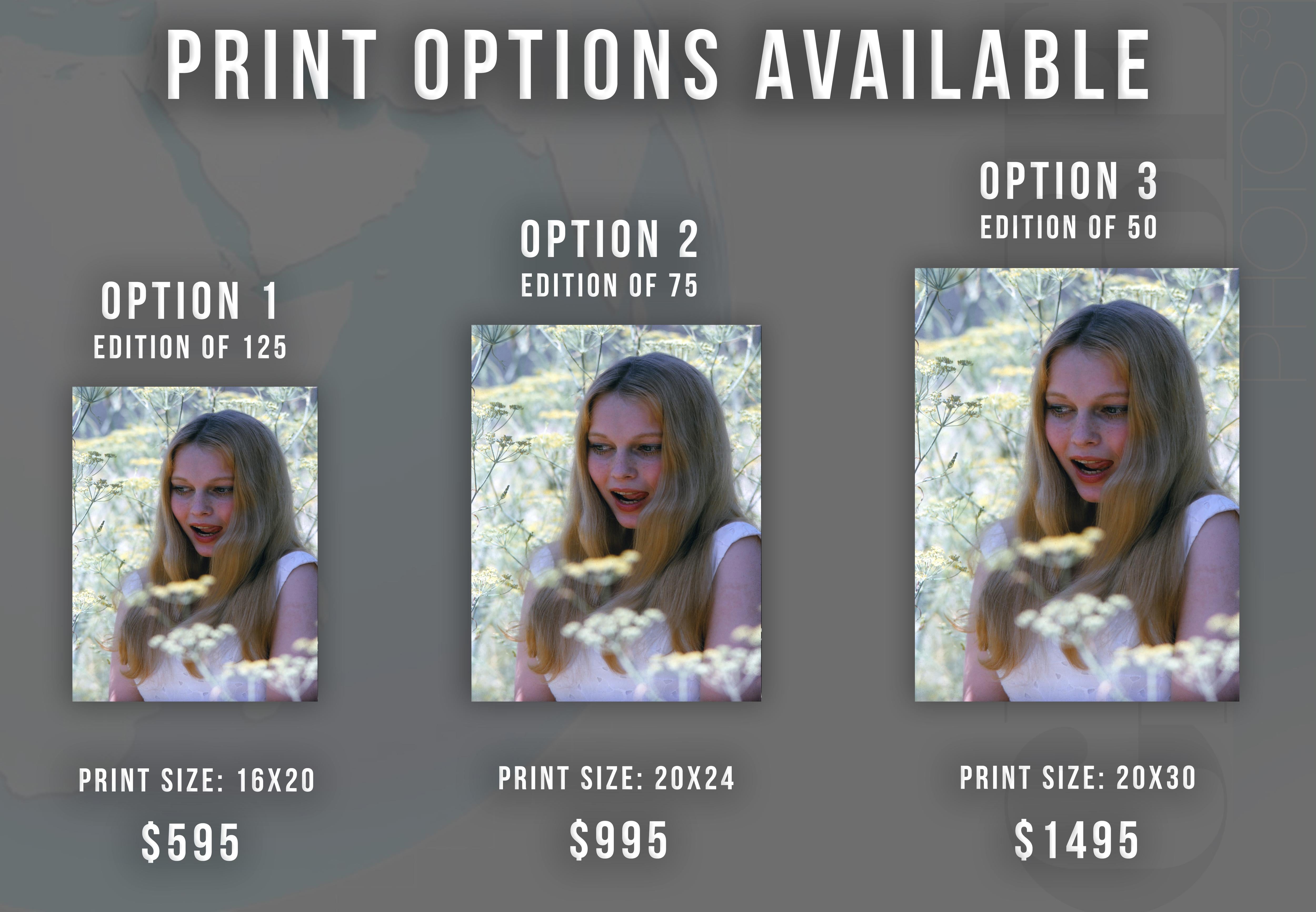Mia Farrow: Young Star Actress Fine Art Print - Photograph by Unknown