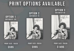 Michael Jackson With a Camera Globe Photos Fine Art Print