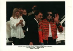Michael Jackson with Wife Debbie Rowe Vintage Original Photograph