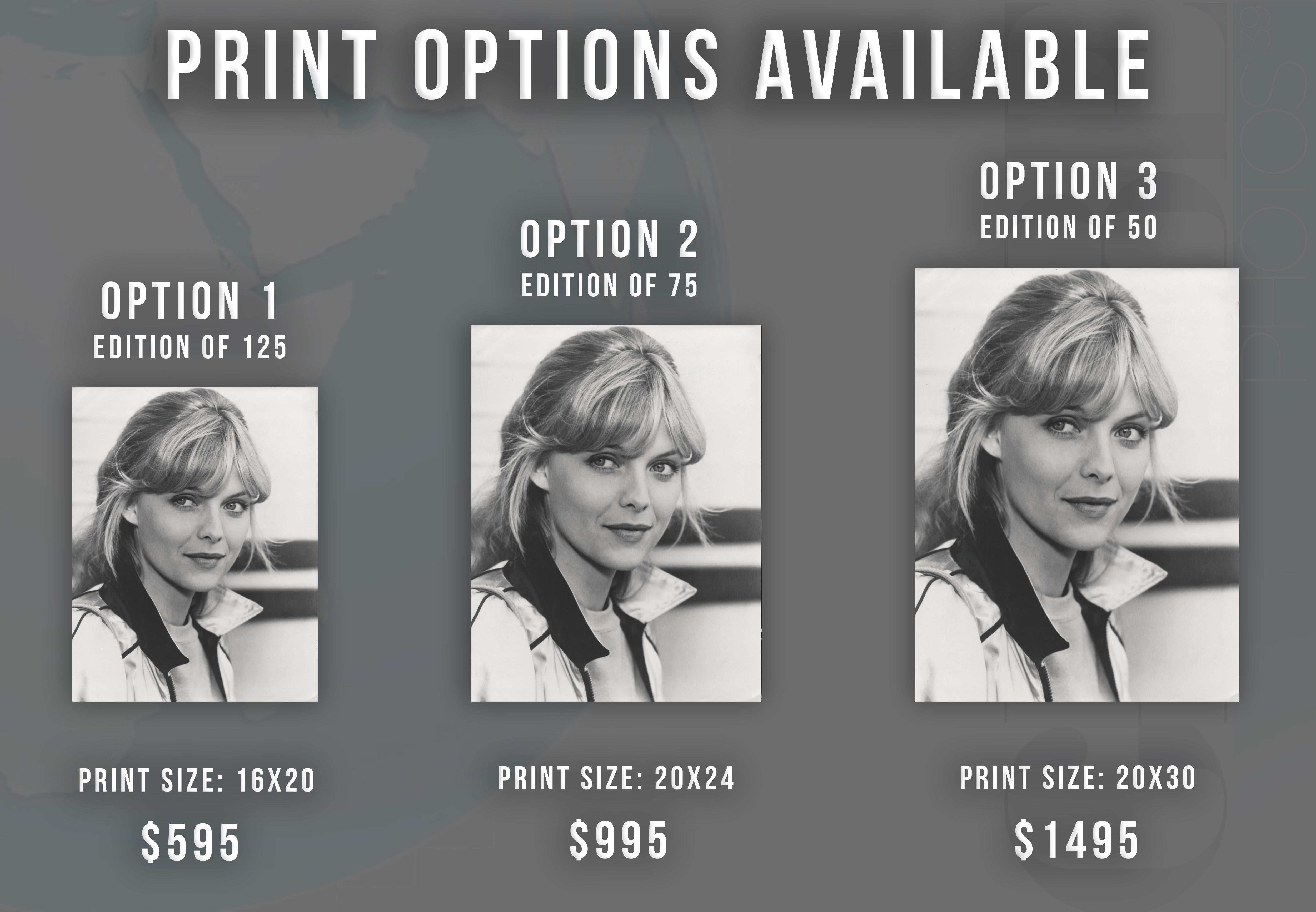 Michelle Pfeiffer Globe Photos Fine Art Print - Photograph by Unknown