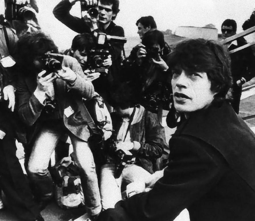 Unknown Black and White Photograph - Mick Jagger Announced Tour - Vintage Photograph - 1960s