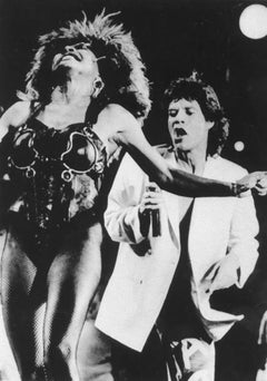 Mick Jagger e Tina Turner at Live Aid - Vintage Photograph - 1985