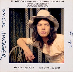 Mick Jagger Relaxing, a Unique Original Slide Photograph