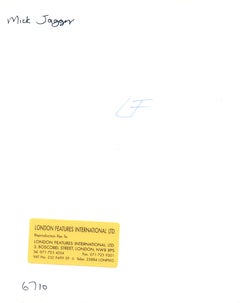 Mick Jagger Treating His Face Vintage Original Photograph