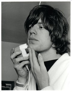 Mick Jagger Treating His Face Vintage Original Photograph