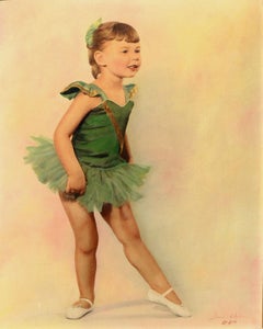 Portrait d'une ballerine du milieu du siècle dernier - Photographie peinte à la main