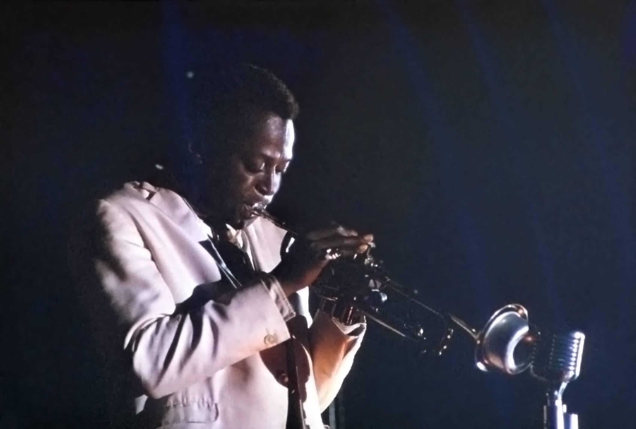 Unknown Color Photograph - Miles Davis Playing on Stage Fine Art Print