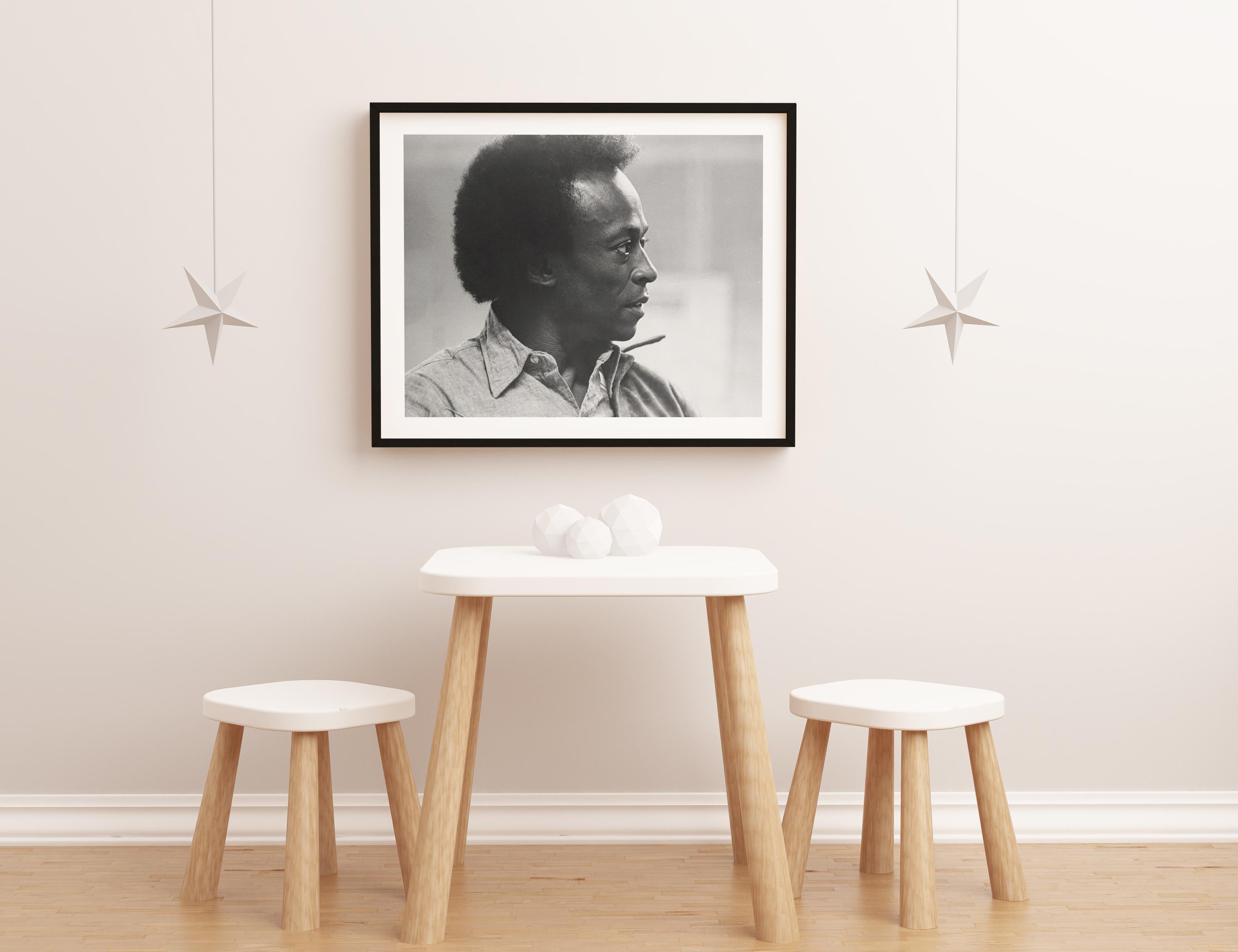 Miles Davis Profile Portrait Fine Art Print For Sale 2