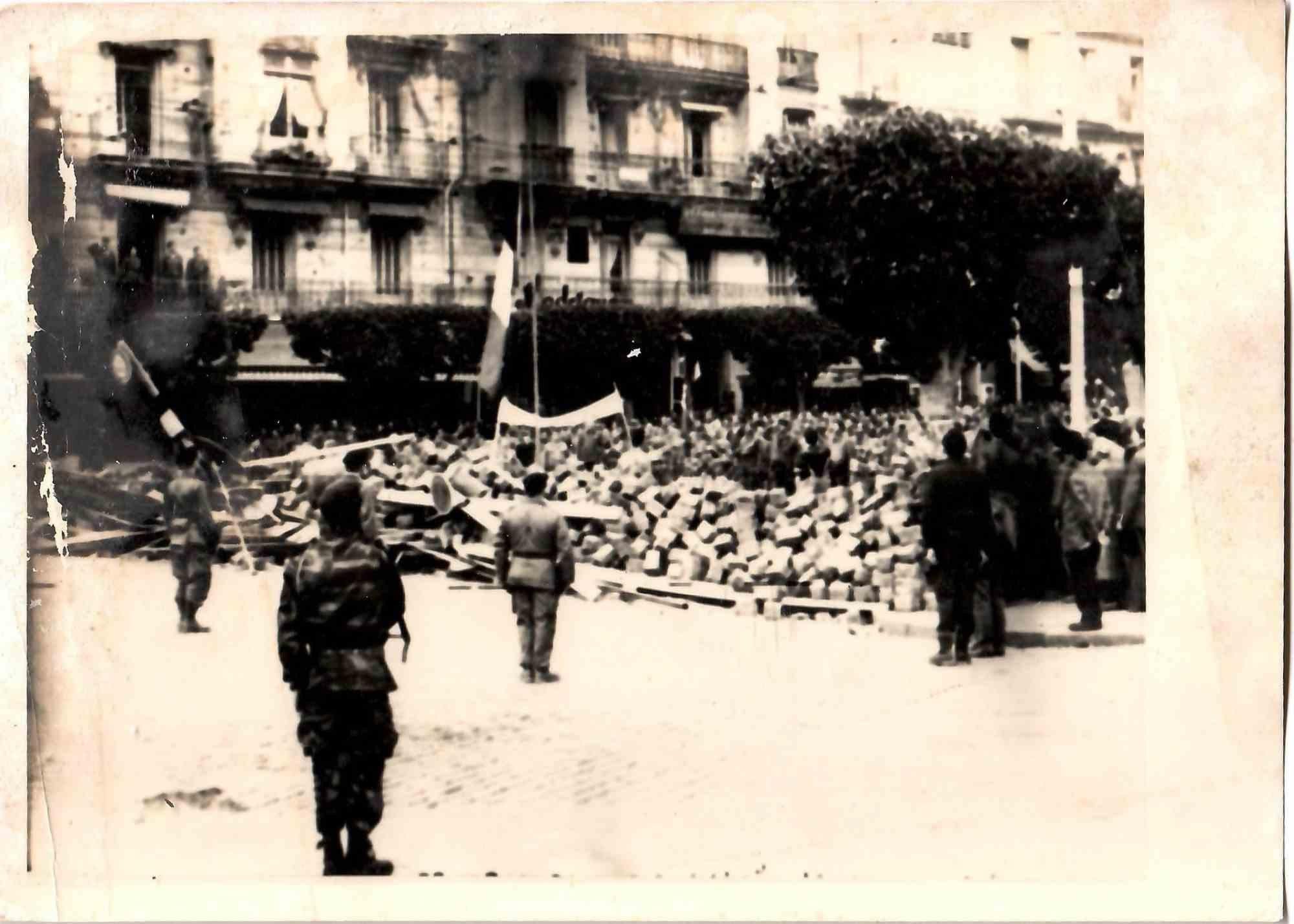 Unknown Black and White Photograph - Military in Algeria - Original Vintage Photograph - Mid-20th Century