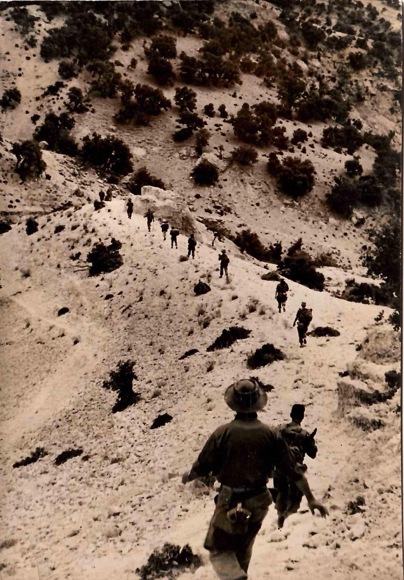 Unknown Figurative Photograph - Military in Algeria - Vintage Photograph - Mid-20 Century