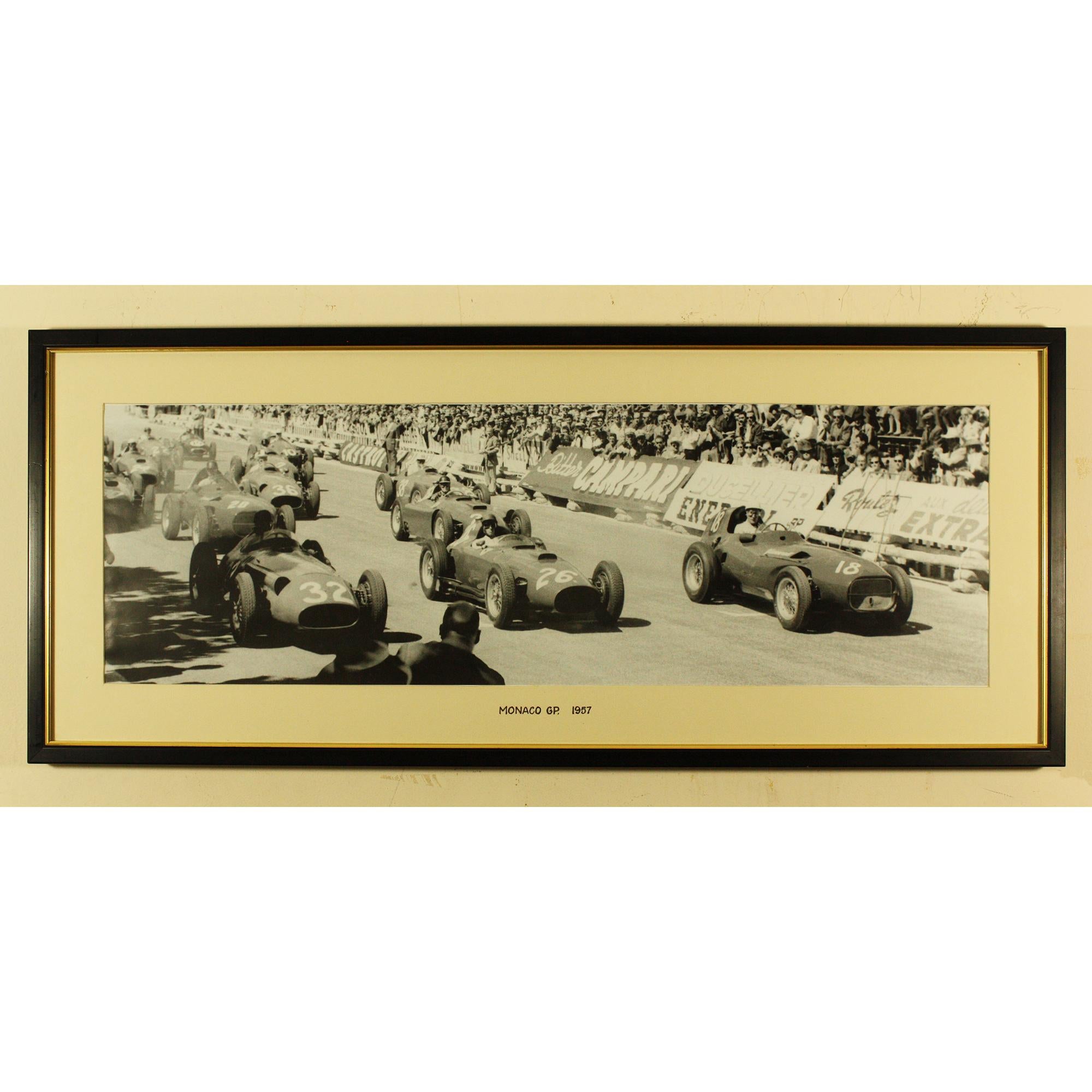 Unknown Black and White Photograph - Monaco Grand Prix 1957