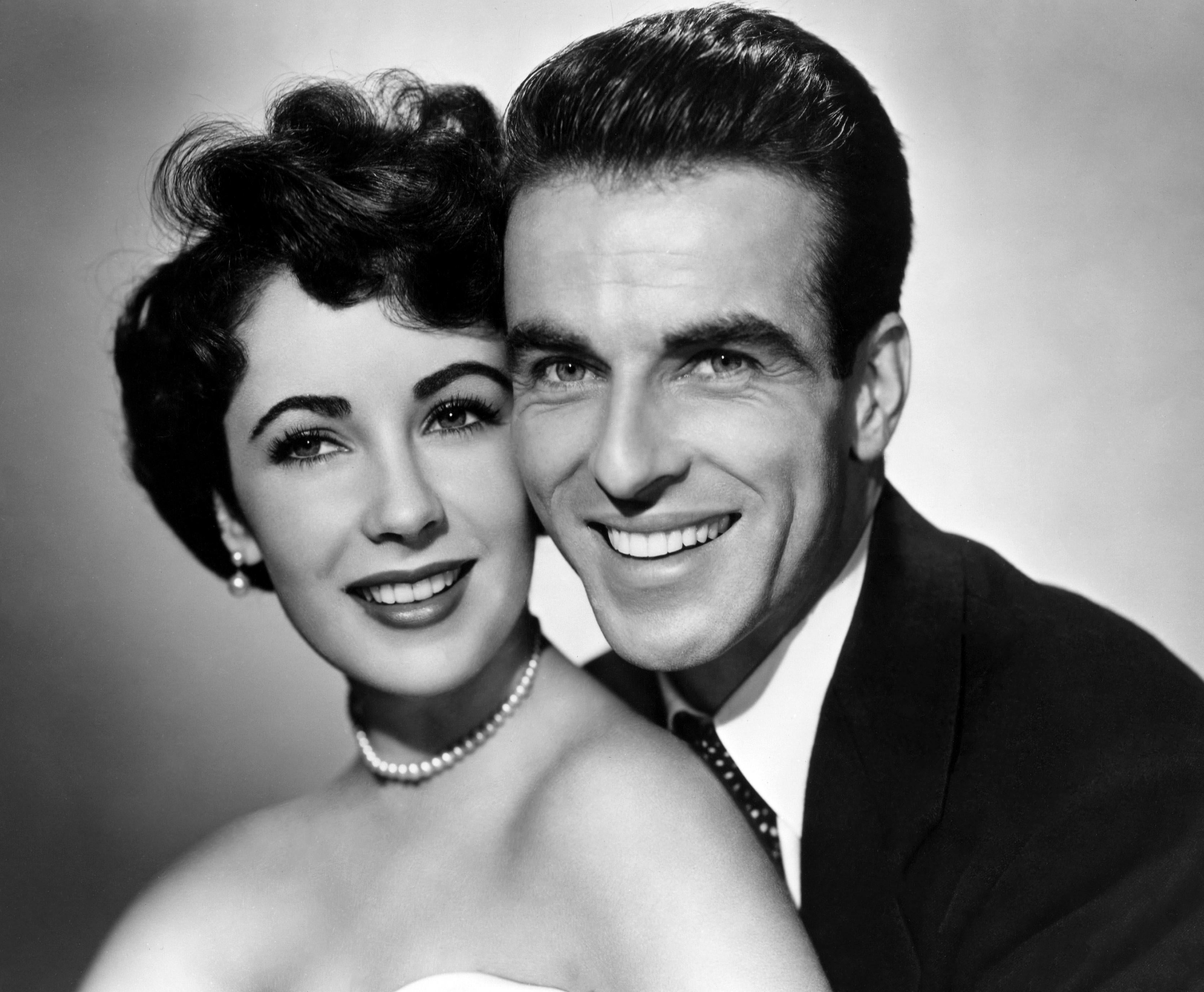 Unknown Black and White Photograph - Montgomery Clift and Elizabeth Taylor Globe Photos Fine Art Print