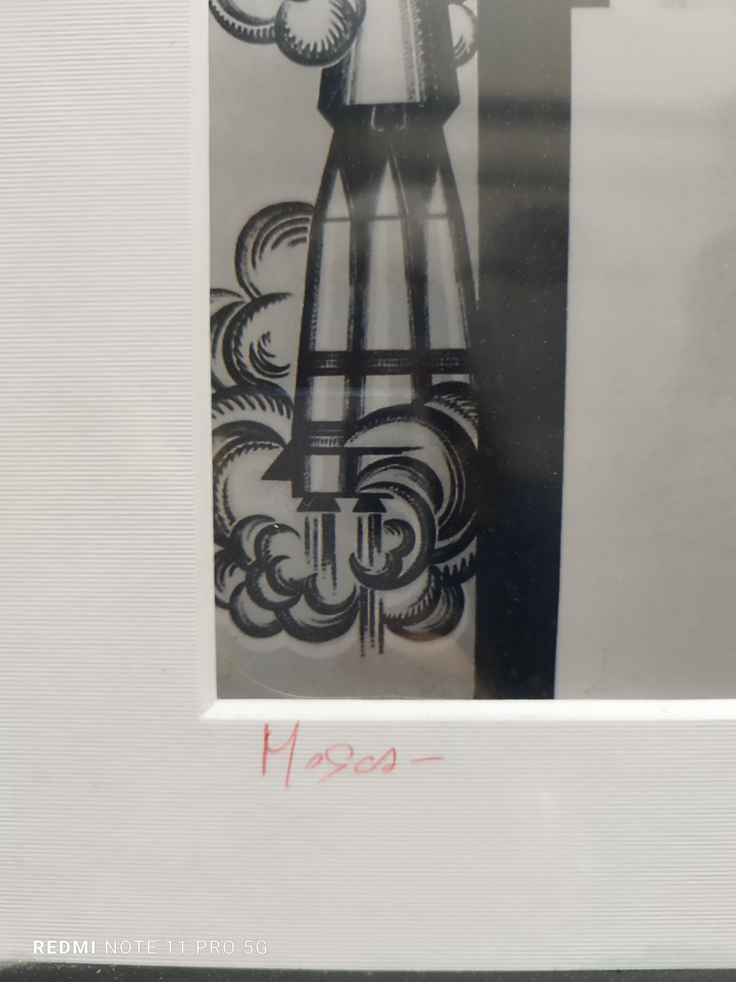MOSKAU - Schwarz-Weiß-Fotografie auf Fotopapier, Sergio del Vecchio 1986 (Fotorealismus), Photograph, von Unknown
