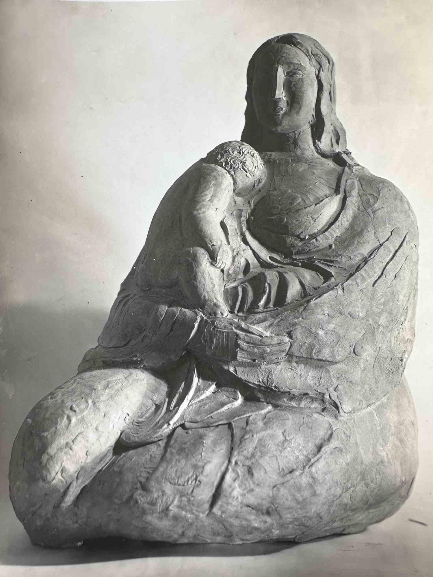 Unknown Figurative Photograph - Mother Goddess - Vintage Photograph - Mid-20th Century