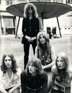 Mott the Hoople Outdoors in Front of Fountain Vintage Original Photograph