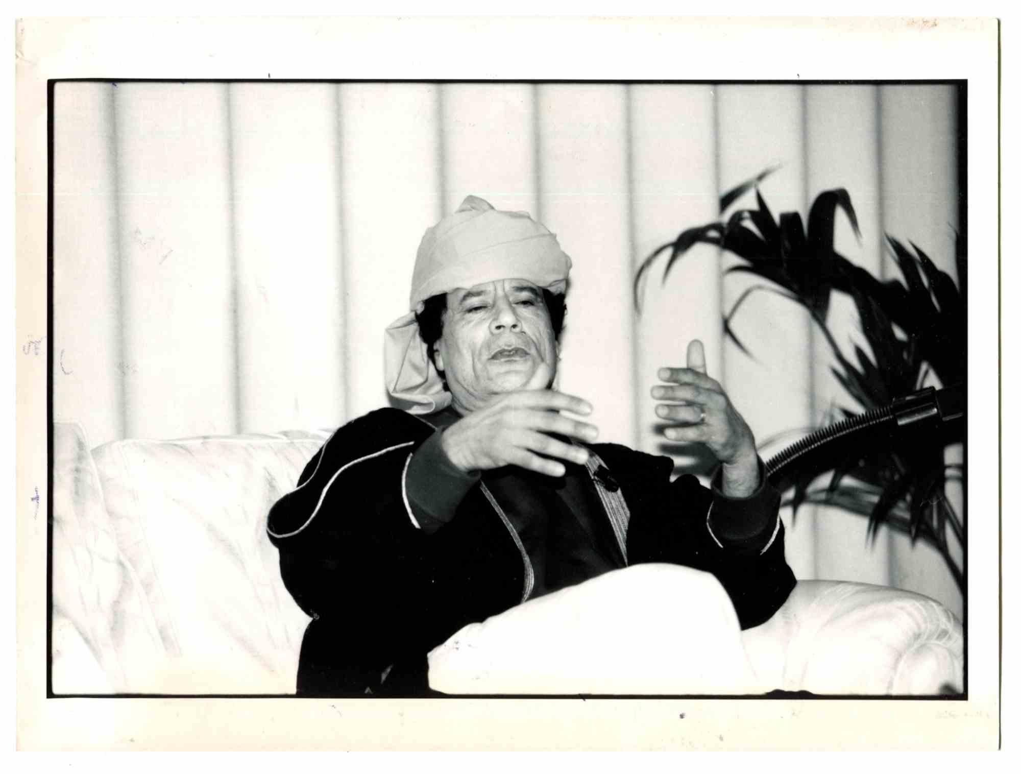 Unknown Portrait Photograph - Muammar Gaddafi - Vintage Photo - 1980s