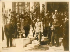 Mussolini und Schuschnigg – Vintage-Foto – 1930er Jahre