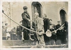 Mussolini Distributes Honors - Vintage Photo - 1934