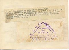 Mussolini during the King's Birthday Ceremony - Vintage Photo 1934