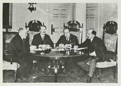 Mussolini in a Meeting - Vintage Photograph - 1930s