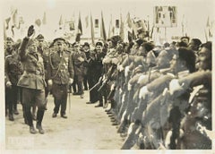 Mussolini Passes in Zapatiè - Vintage Photograph - 1937