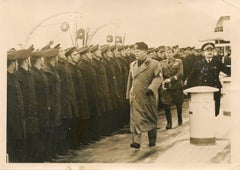 Mussolini Visits the Sailors - Vintage Photograph 1937