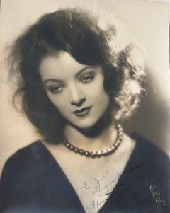 Antique Myrna Loy Autographed Portrait