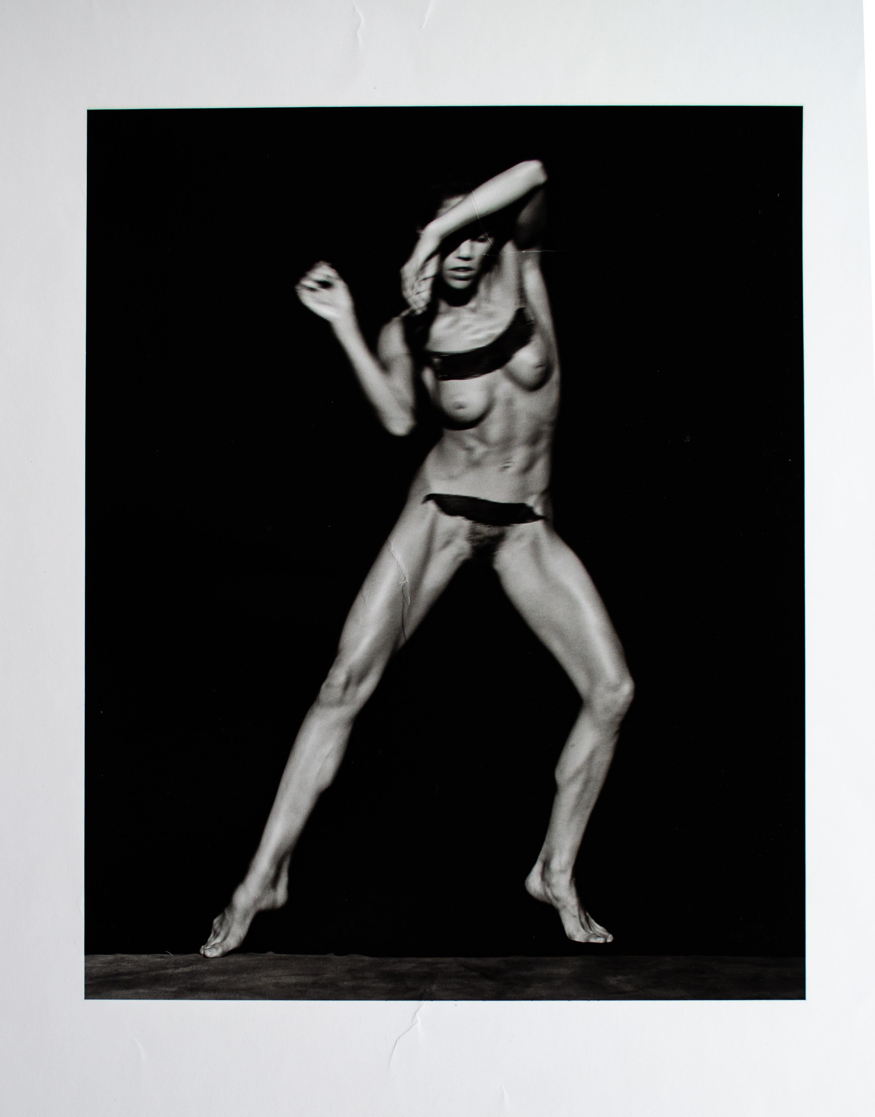Mystery Artist
Untitled (Female Bodybuilder), c. 1980
Black and white photograph mounted to foam board
Image: 12 3/4 x 10 1/2 in.
Board: 19 7/8 x 16 1/2 in.