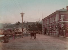 Nagasaki Post Office – Original hand-colored Meiji era photograph, Japan