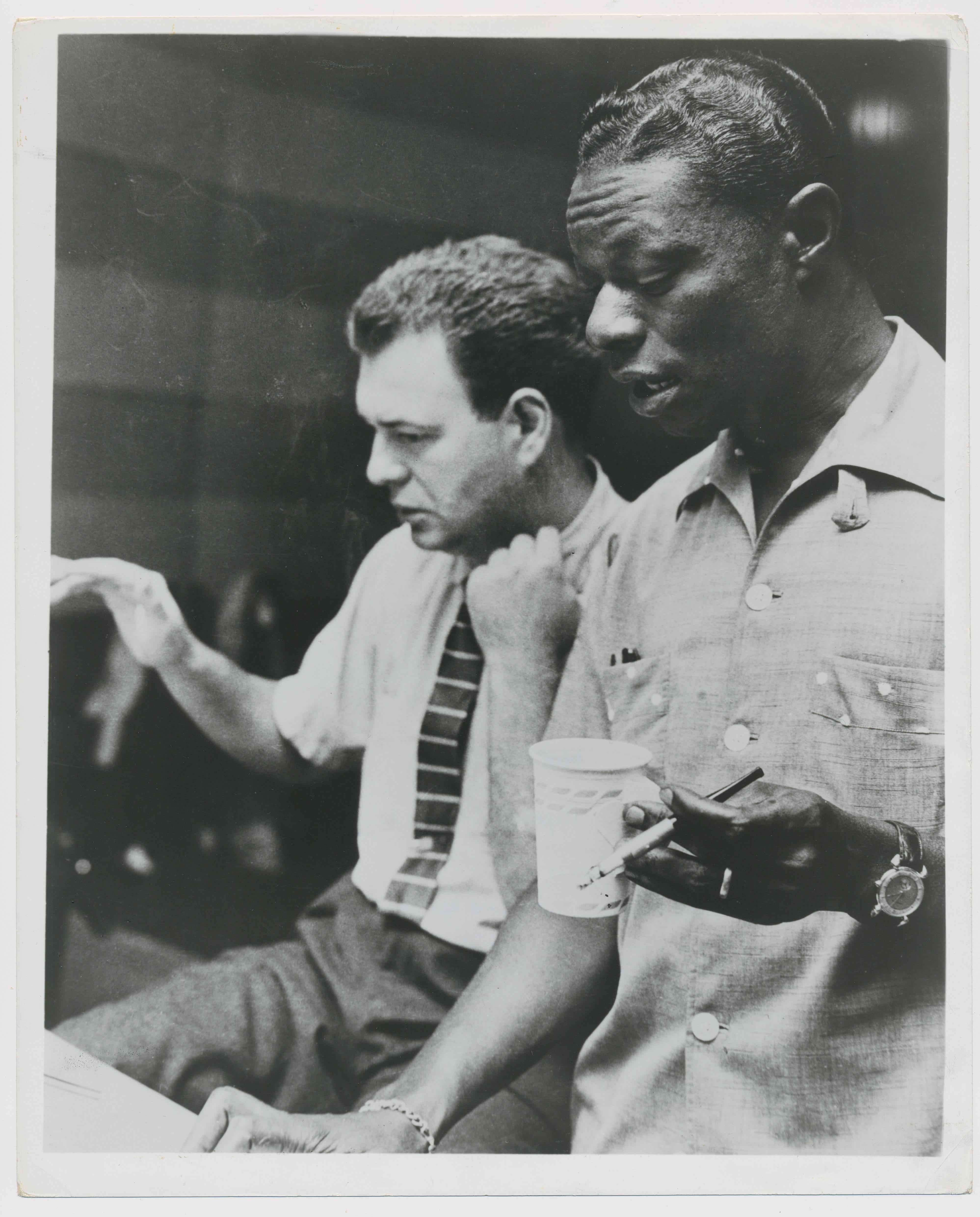 Unknown Black and White Photograph - Nat 'King' Cole and Nelson Riddle