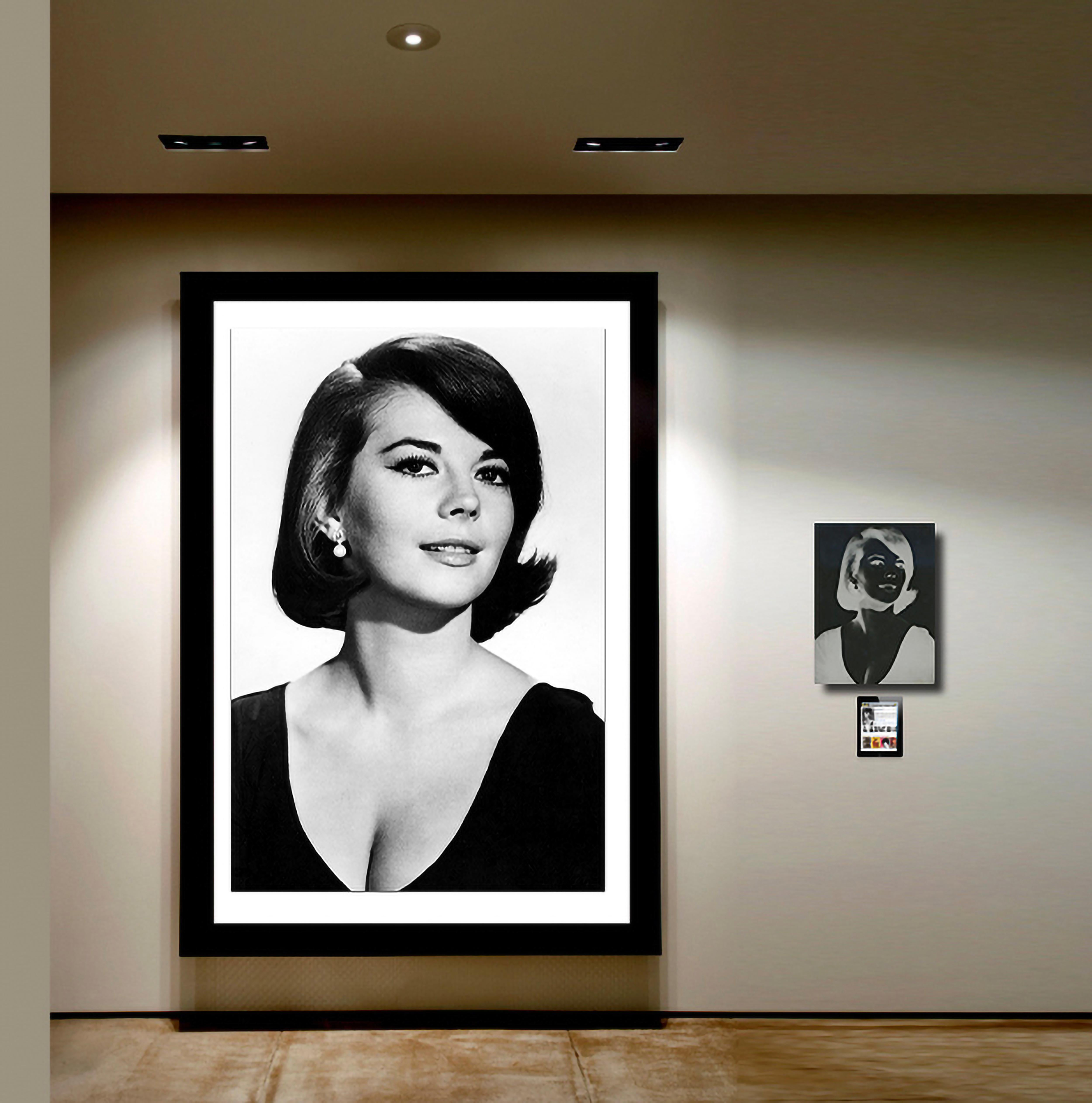 Black and White Photograph Unknown - Natalie Wood - Photographie et négatif grand format vintage