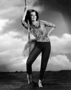 Natalie Wood Smiling and Leaning Globe Photos Fine Art Print