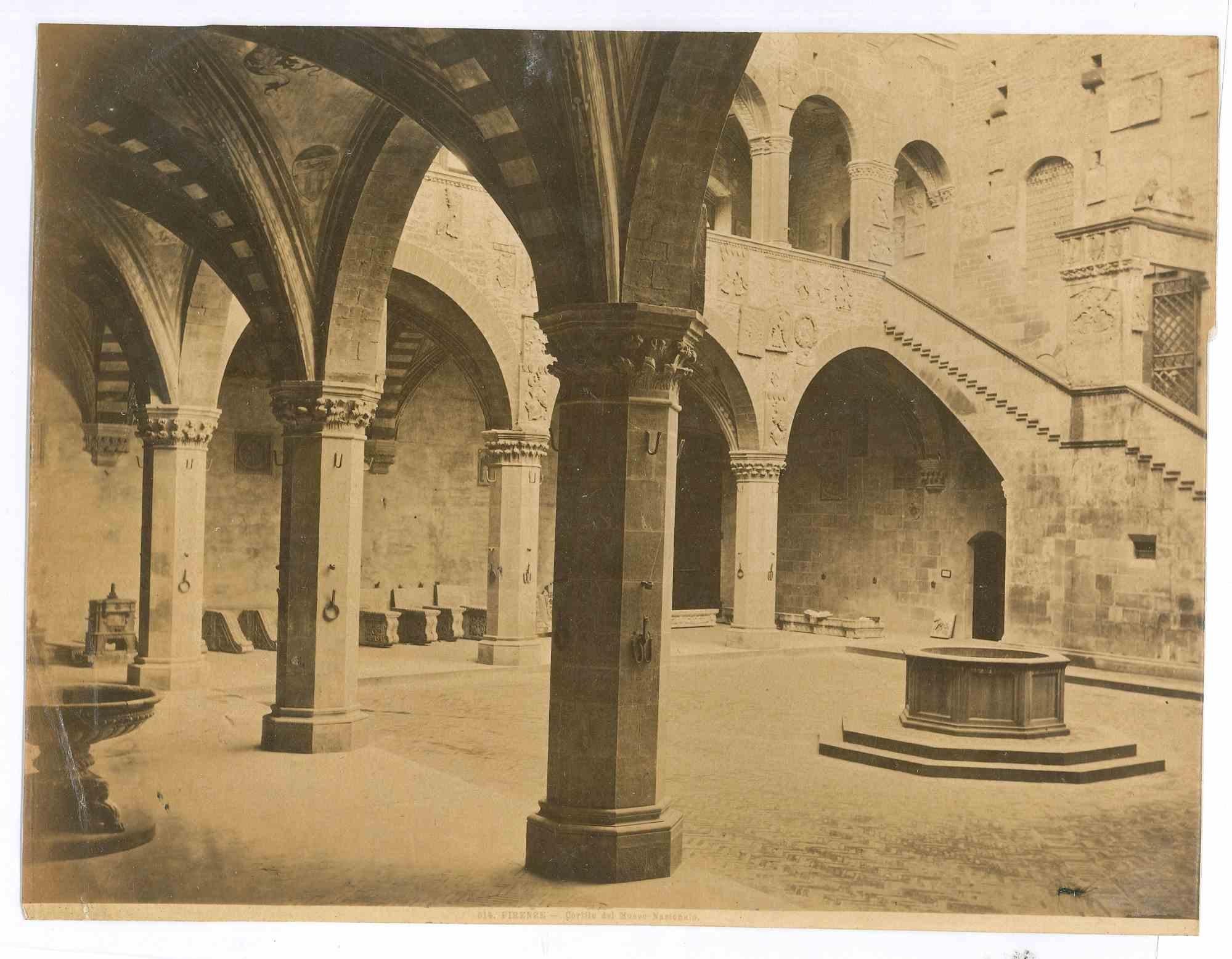 Corridor du Musée national de Florence - Photo vintage - Début du 20ème siècle