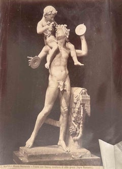 Nationalmuseum von Rom-Faun mit Bacchus-Vintage-Fotografie des frühen 20. Jahrhunderts