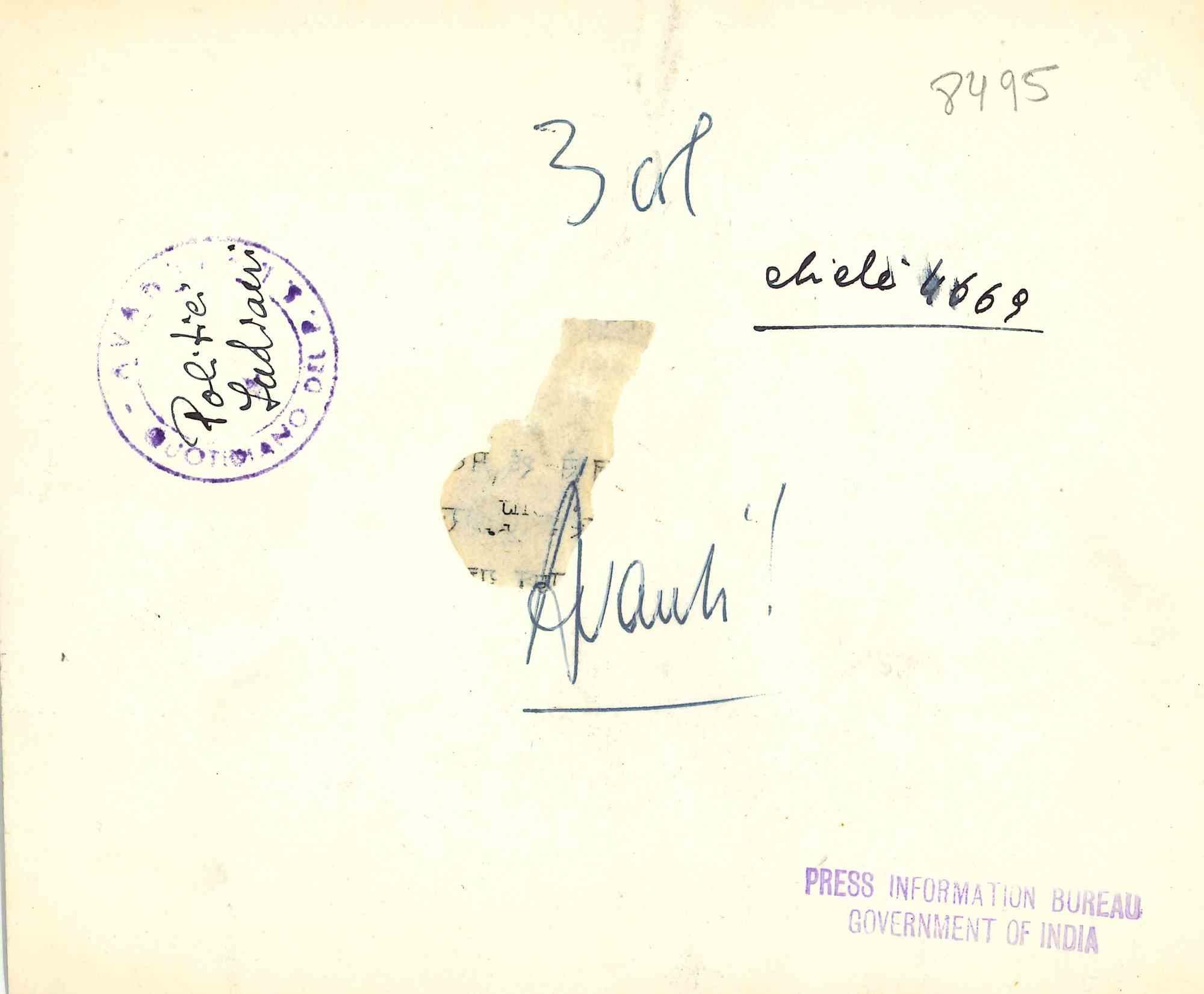 Nehru and Kind Abdulaziz - Vintage Photo - 1950s - Photograph by Unknown